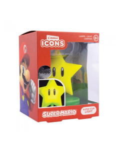 LÁMPARA ICONS ESTRELLA SUPER MARIO 12 CM PALADONE REDSTRING PP6361NNV2 2