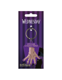 LLAVERO GOMA CHOCA LA MANO WEDNESDAY PYRAMID INTERNATIONAL REDSTRING RK39476C