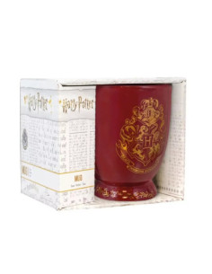 TAZA DESAYUNO BERENJENA ESCUDO HOGWARTS PALADONE REDSTRING PP4260HPV2