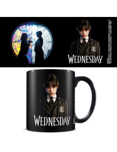 TAZA NEGRA FRIENDSHIP WEDNESDAY PYRAMID INTERNATIONAL REDSTRING MGB27841