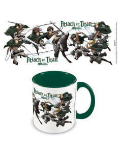 TAZA PERSONAJES ATTACK ON TITAN INTERIOR VERDE 315 ML PYRAMID INTERNATIONAL REDSTRING MGC27411