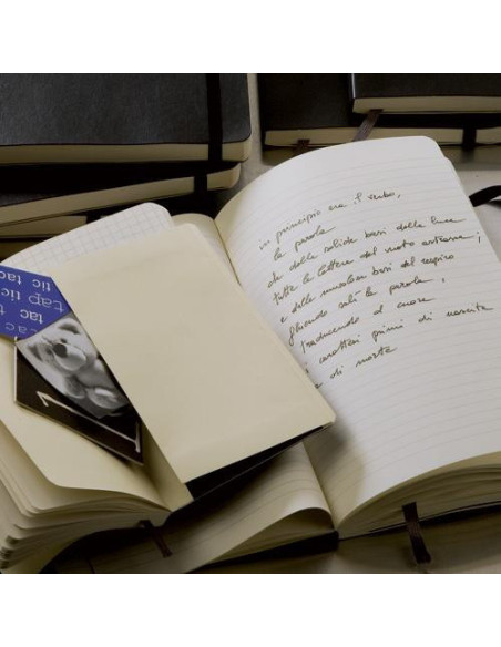 LIBRETA CLASICA TAPA BLANDA NEGRA L (13X21CM) LISA MOLESKINE QP618