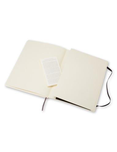 LIBRETA CLASICA TAPA BLANDA NEGRA XL (19X25CM)...