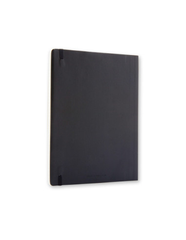 LIBRETA CLASICA TAPA BLANDA NEGRA XL (19X25CM)...