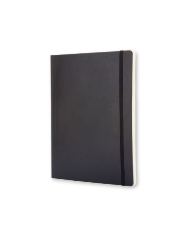 LIBRETA CLASICA TAPA BLANDA NEGRA XL (19X25CM)...