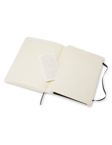 LIBRETA CLASICA TAPA BLANDA NEGRA XL (19X25CM)...