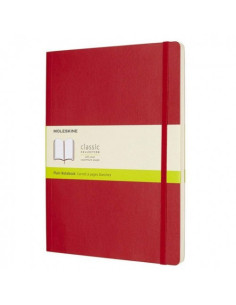 LIBRETA CLASICA TAPA BLANDA ROJO ESCARLATA XL (19X25CM) LISA MOLESKINE QP623F2