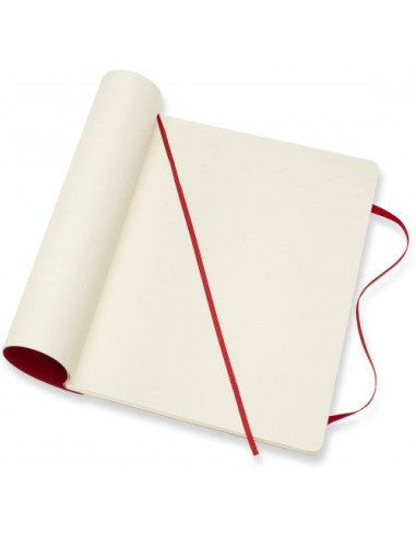 LIBRETA CLASICA TAPA BLANDA ROJO ESCARLATA XL...