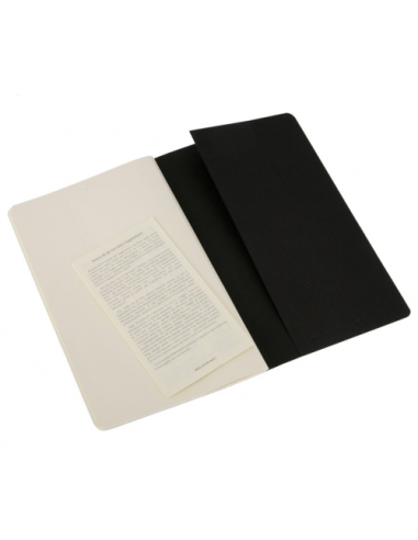 SET DE 3 LIBRETAS CAHIER NEGRAS L (13X21CM)...