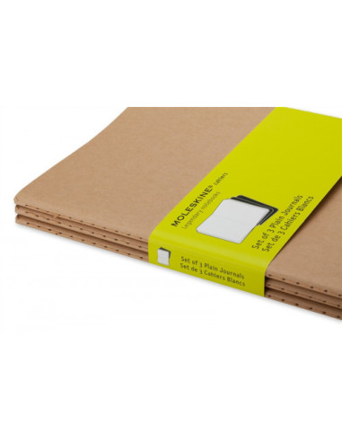 SET DE 3 LIBRETAS CAHIER MARRON KRAFT L...