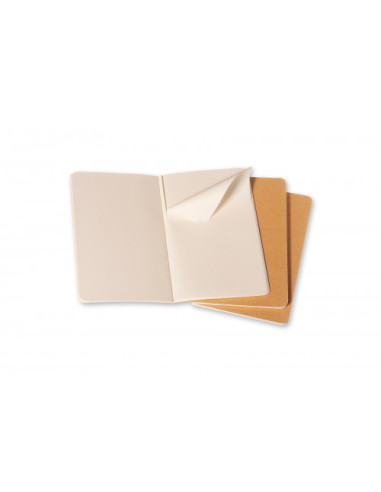 SET DE 3 LIBRETAS CAHIER MARRON KRAFT L...