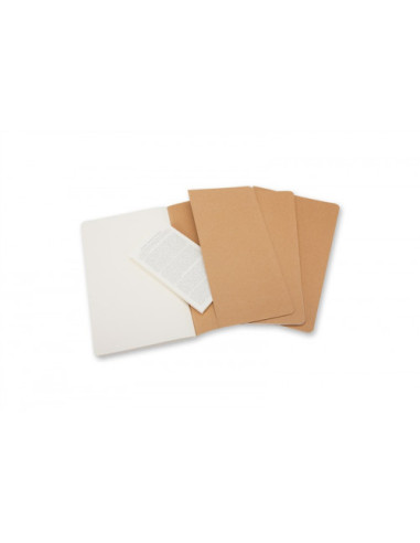 SET DE 3 LIBRETAS CAHIER MARRON KRAFT P...
