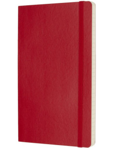 LIBRETA CLASICA TAPA BLANDA ROJO ESCARLATA L (13X21CM) RAYADA MOLESKINE QP616F2 2