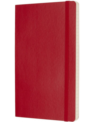 LIBRETA CLASICA TAPA BLANDA ROJO ESCARLATA L...