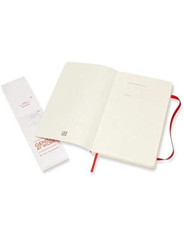 LIBRETA CLASICA TAPA BLANDA ROJO ESCARLATA L...
