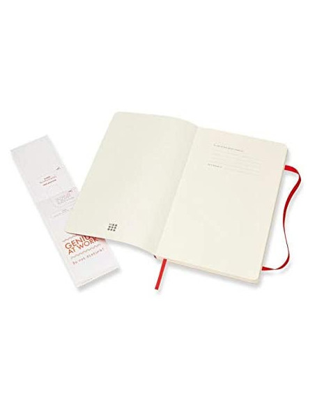 LIBRETA CLASICA TAPA BLANDA ROJO ESCARLATA L (13X21CM) RAYADA MOLESKINE QP616F2