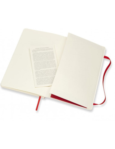 LIBRETA CLASICA TAPA BLANDA ROJO ESCARLATA L...