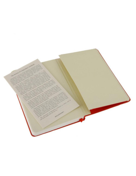 LIBRETA CLASICA TAPA DURA ROJA L (13X21CM) RAYADA MOLESKINE QP060R