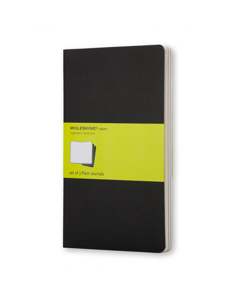 SET DE 3 LIBRETAS CAHIER NEGRAS P (9X14CM) LISA MOLESKINE QP313