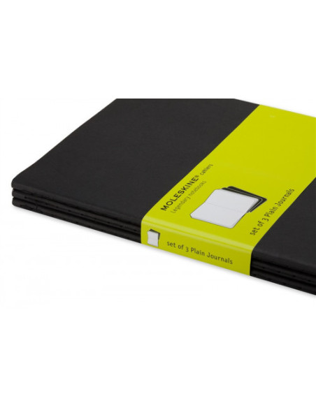 SET DE 3 LIBRETAS CAHIER NEGRAS P (9X14CM) LISA MOLESKINE QP313