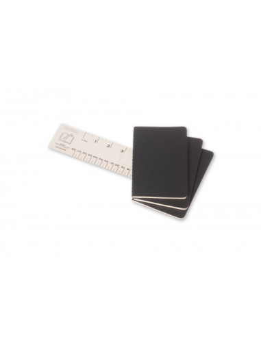 SET DE 3 LIBRETAS CAHIER NEGRAS P (9X14CM) LISA...