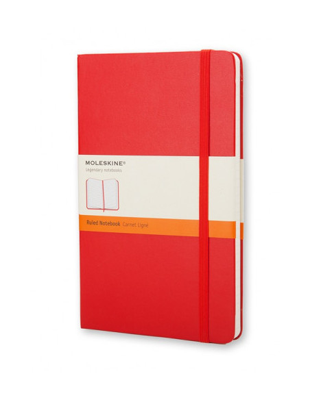LIBRETA CLASICA TAPA DURA ROJA P (9X14CM) RAYADA MOLESKINE MM710R