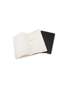 SET DE 3 LIBRETAS CAHIER NEGRAS P (9X14CM) RAYAS MOLESKINE QP311 2