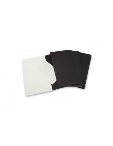 SET DE 3 LIBRETAS CAHIER NEGRAS P (9X14CM)...