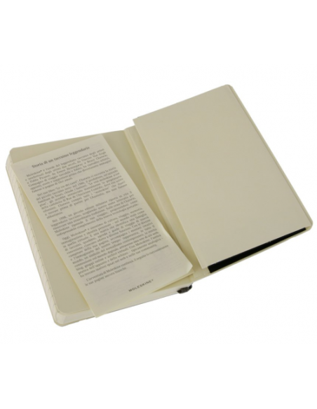 LIBRETA CLASICA TAPA BLANDA NEGRA P (9X14CM) RAYADA MOLESKINE QP611