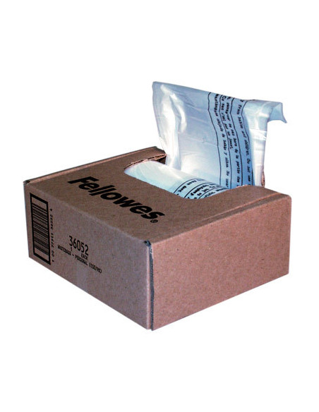 PACK 100 BOLSAS RESIDUOS DESTRUCCION 28L. FELLOWES 36052