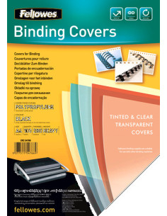 PACK 100 PORTADAS POLIPROPILENO NEGRO 280 MICRAS A4 FELLOWES 5476603