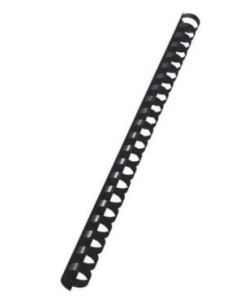 PACK 100 CANUTILLOS PLASTICO 12 MM. NEGRO FELLOWES 5346507