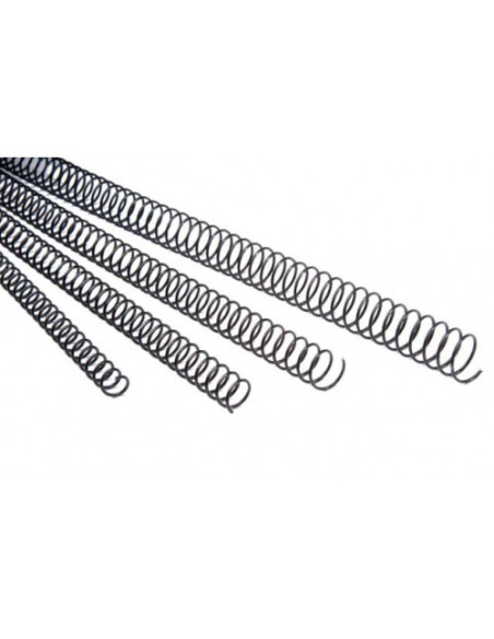PACK 100 ESPIRALES METALICAS 18 MM. NEGRO FELLOWES 5110701