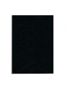 PACK 50 PORTADAS CARTON A4 750 GR. NEGRO FELLOWES 5135701