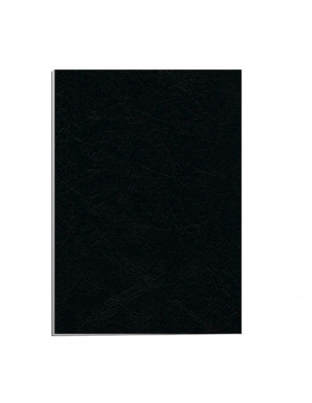 PACK 50 PORTADAS CARTON A4 750 GR. NEGRO FELLOWES 5135701