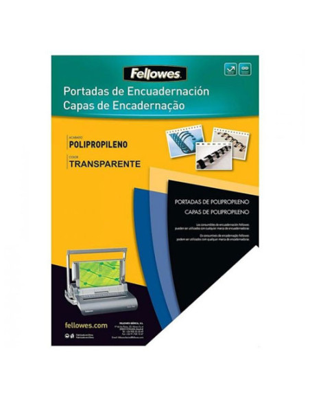 PACK 50 PORTADAS POLIPROPILENO 700 MICRAS TRANSLÚCIDO FELLOWES 5477301