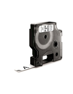 CINTA ROTULADORA D1 12MMX5.5M POLIESTER NEGRO/BLANCO DYMO S0718060 2