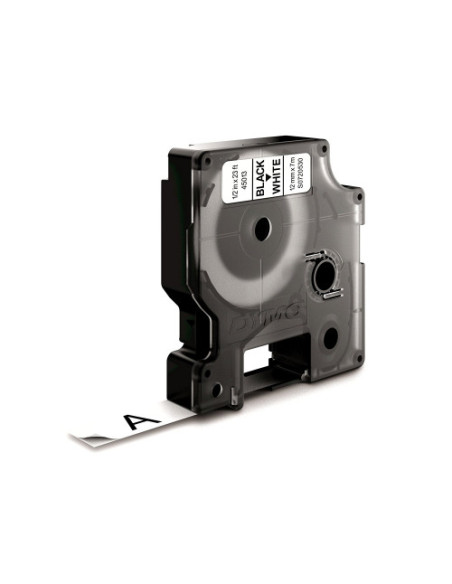 CINTA ROTULADORA DYMO D1 12MMX7M NEGRO/BLANCO  S0720530