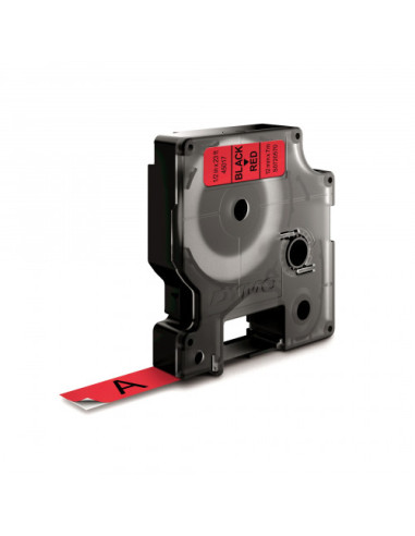 CINTA ROTULADORA DYMO D1 12MMX7M NEGRO/ROJO...