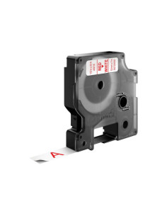 CINTA ROTULADORA D1 12MMX7M ROJO/BLANCO DYMO S0720550 2