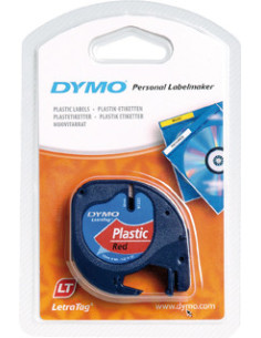 CINTAS LETRA TAG 12MM X 4MM DYMO ROJA 2