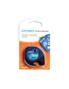 CINTA ROTULADORA LETRATAG 12MMX4M NEGRO/VERDE DYMO S0721640 2