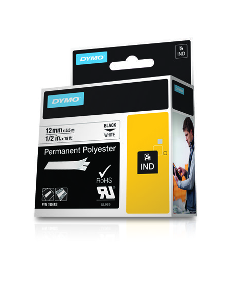 5M NEGRO/BLANCO DYMO 18483