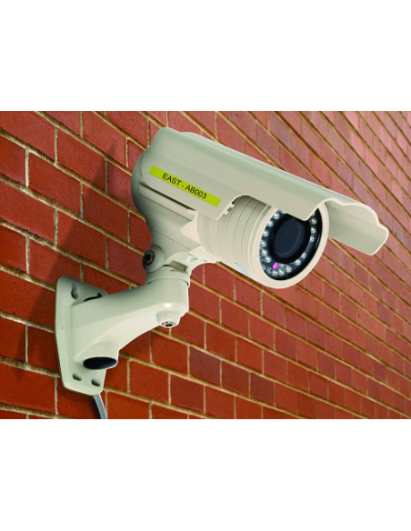 CINTA ROTULADORA DYMO RHINOPRO VINILO 12MMX5.5M NEGRO/AMARILLO  18432