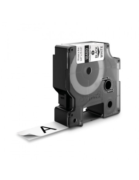 CINTA ROTULADORA DYMO RHINOPRO NYLON 19MMX3.5M NEGRO/BLANCO  18489