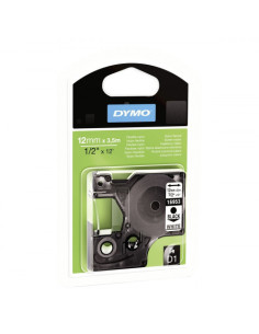 CINTA ROTULADORA D1 12MMX3.5M NYLON NEGRO/BLANCO DYMO S0718040