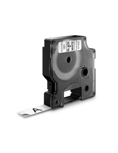 CINTA ROTULADORA D1 12MMX3.5M NYLON NEGRO/BLANCO DYMO S0718040 2