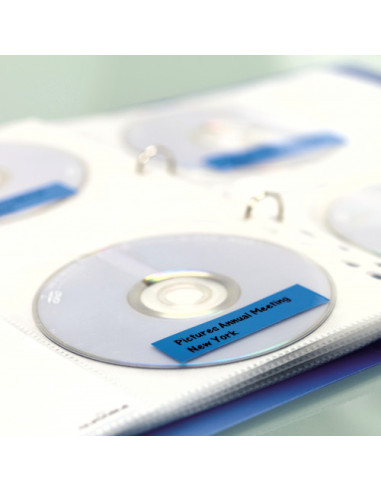 CINTA ROTULADORA DYMO D1 19MMX7M NEGRO/AZUL...