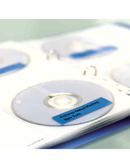 CINTA ROTULADORA DYMO D1 19MMX7M NEGRO/AZUL  S0720860