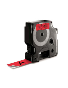 CINTA ROTULADORA D1 19MMX7M NEGRO/ROJO DYMO S0720870 2